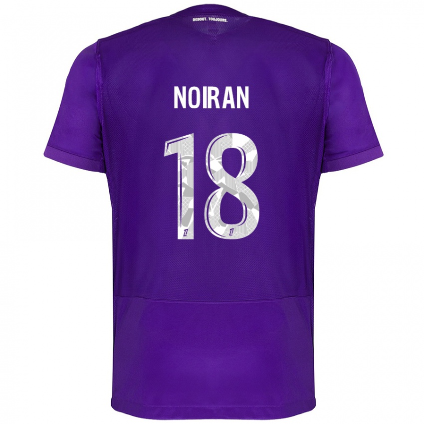 Gyermek Clara Noiran #18 Lila Fehér Hazai Jersey 2024/25 Mez Póló Ing