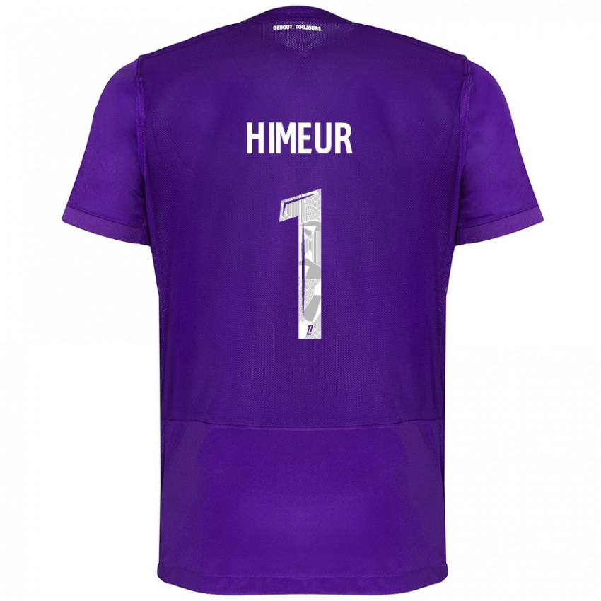 Gyermek Thomas Himeur #1 Lila Fehér Hazai Jersey 2024/25 Mez Póló Ing