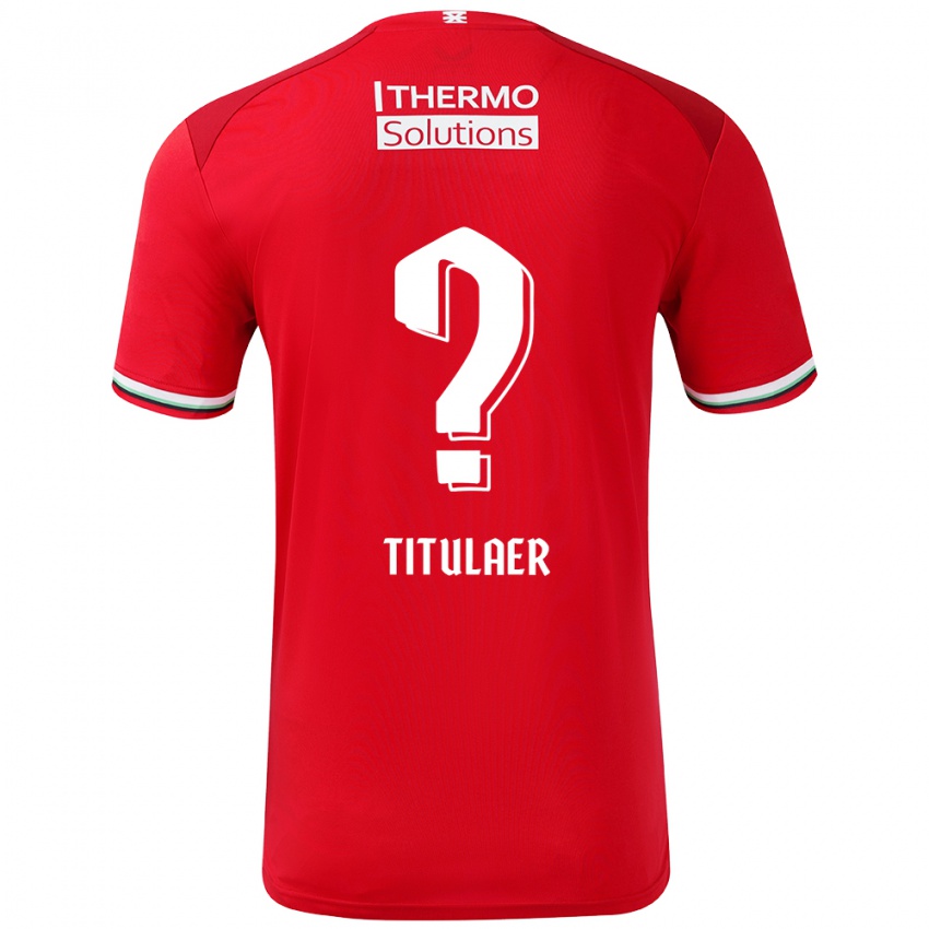 Gyermek Björn Titulaer #0 Piros Fehér Hazai Jersey 2024/25 Mez Póló Ing