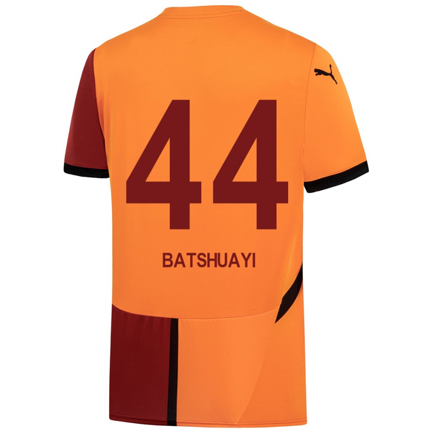 Gyermek Michy Batshuayi #44 Sárga Piros Hazai Jersey 2024/25 Mez Póló Ing