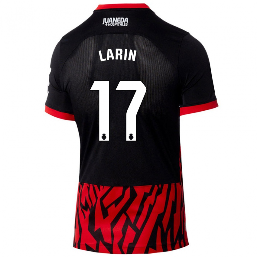 Gyermek Cyle Larin #17 Fekete Piros Hazai Jersey 2024/25 Mez Póló Ing