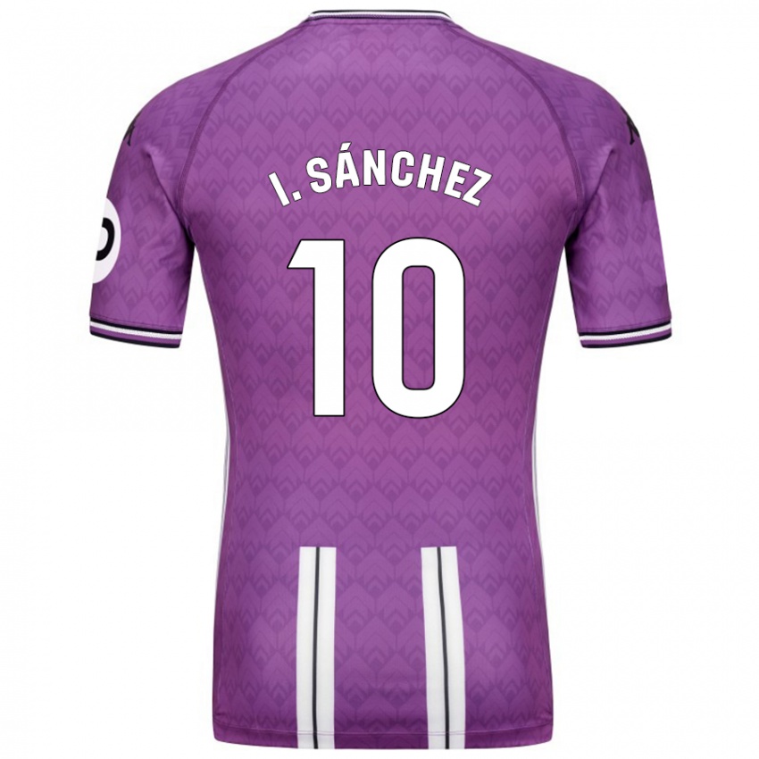 Gyermek Iván Sánchez #10 Lila Fehér Hazai Jersey 2024/25 Mez Póló Ing