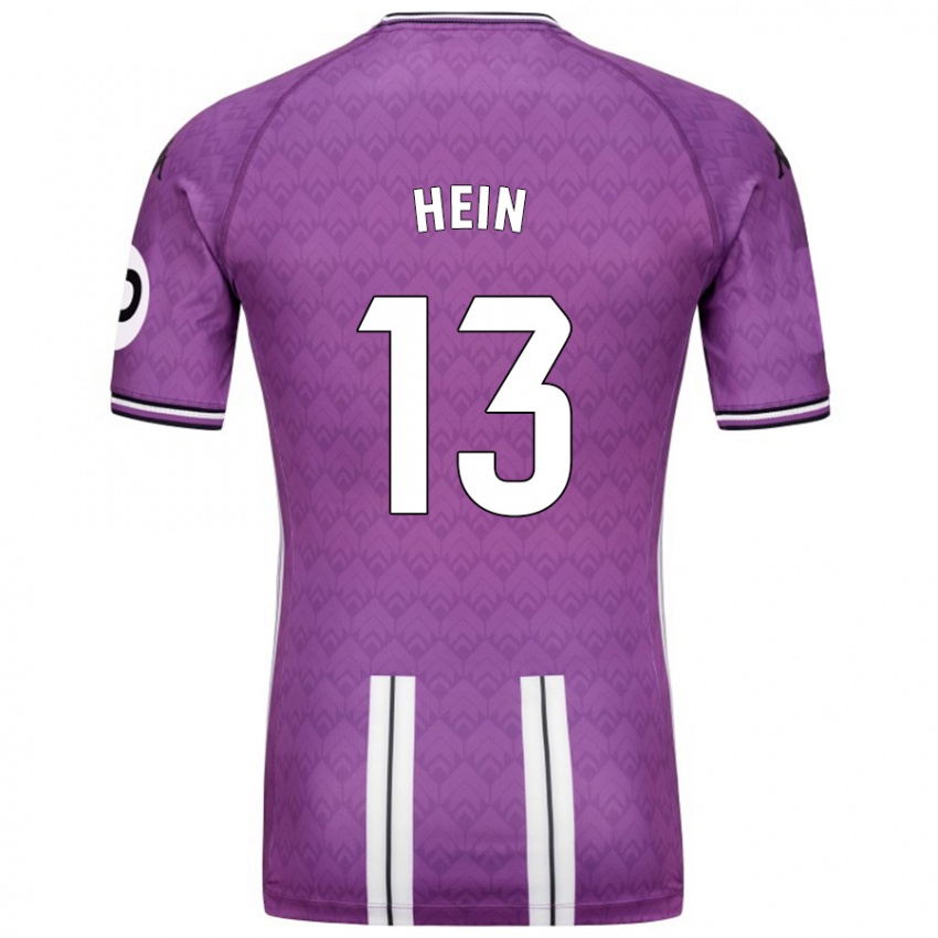 Gyermek Karl Hein #13 Lila Fehér Hazai Jersey 2024/25 Mez Póló Ing