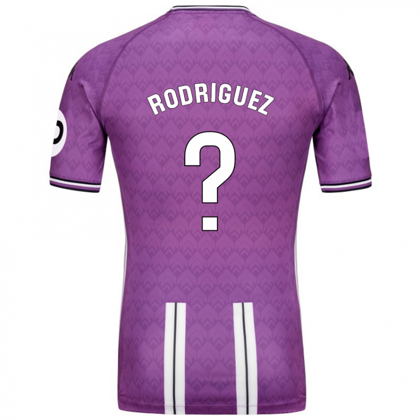 Gyermek Gabriel Rodríguez #0 Lila Fehér Hazai Jersey 2024/25 Mez Póló Ing