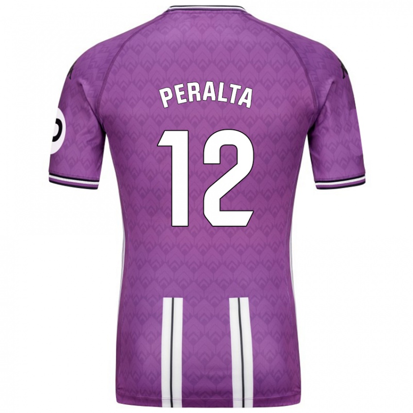 Gyermek Fernando Peralta #12 Lila Fehér Hazai Jersey 2024/25 Mez Póló Ing