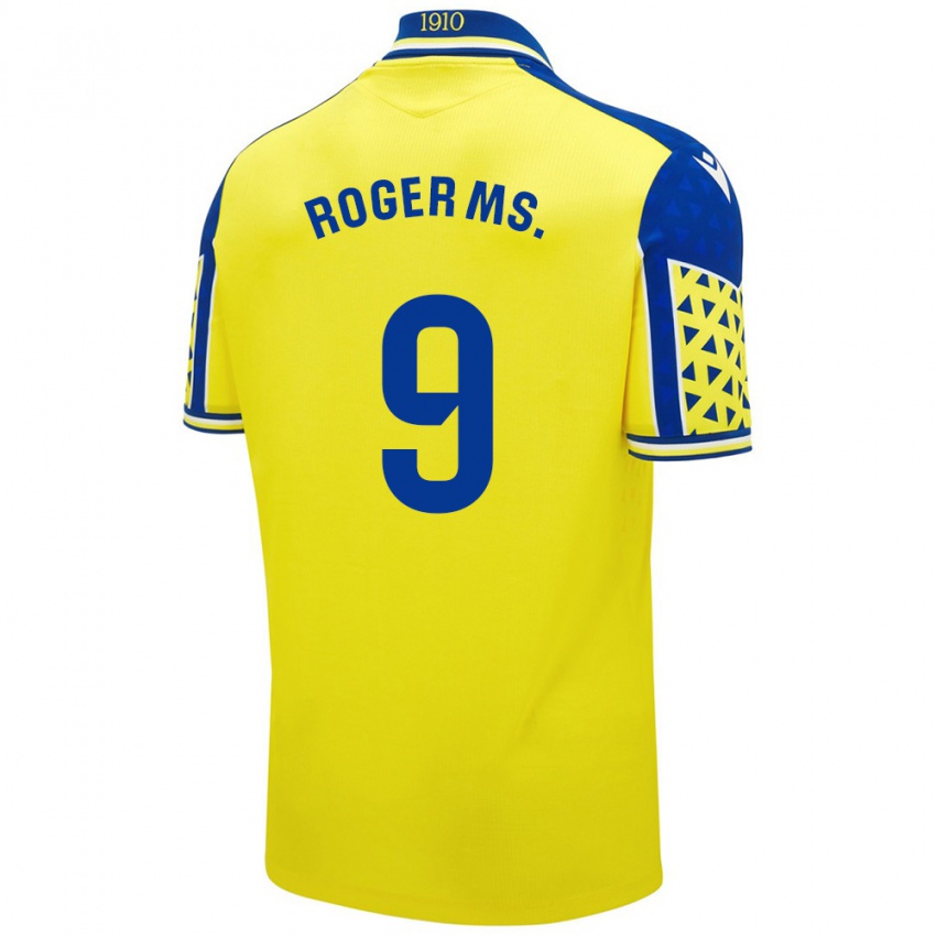 Gyermek Roger Martí #9 Sárga Kék Hazai Jersey 2024/25 Mez Póló Ing