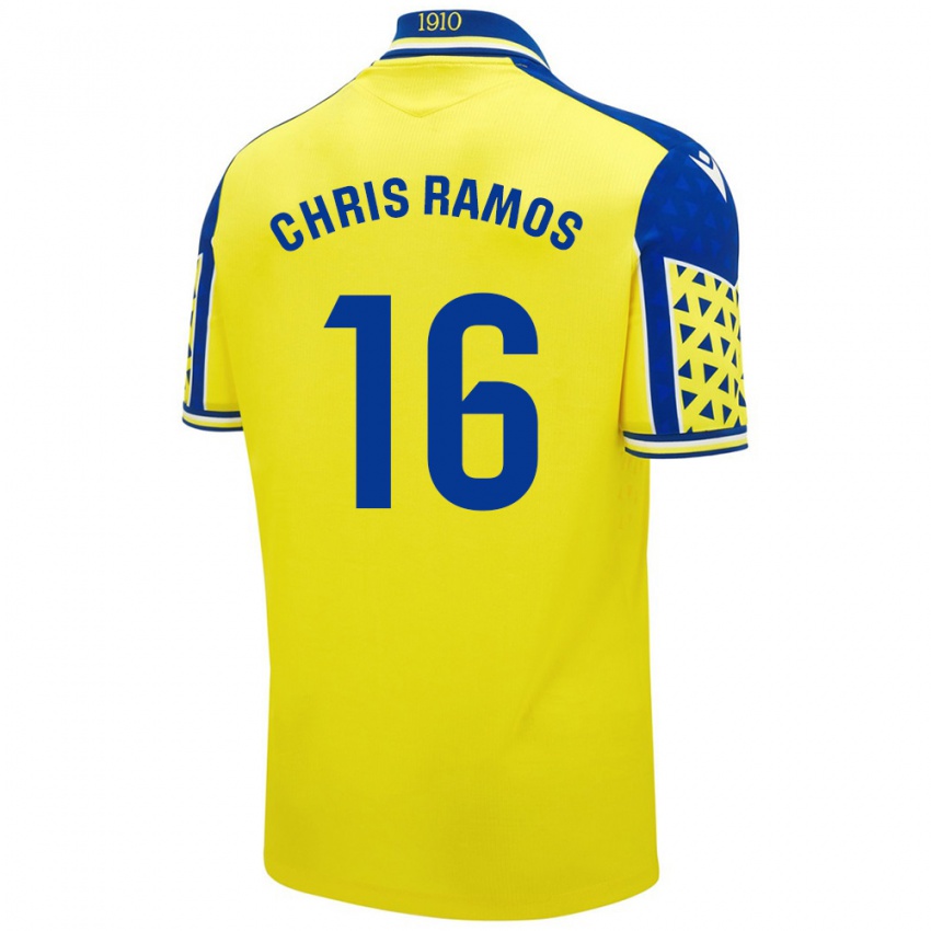 Gyermek Chris Ramos #16 Sárga Kék Hazai Jersey 2024/25 Mez Póló Ing