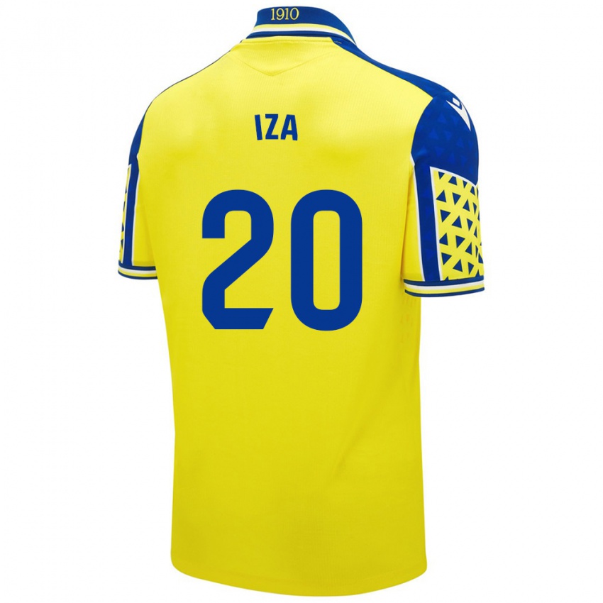 Gyermek Iza Carcelén #20 Sárga Kék Hazai Jersey 2024/25 Mez Póló Ing