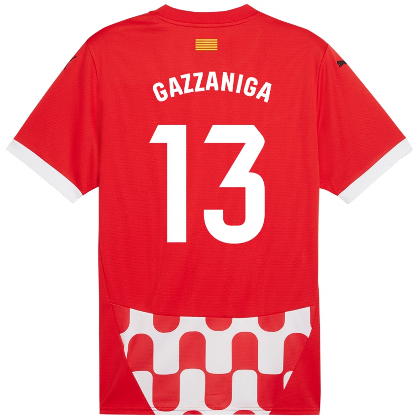 Gyermek Paulo Gazzaniga #13 Piros Fehér Hazai Jersey 2024/25 Mez Póló Ing