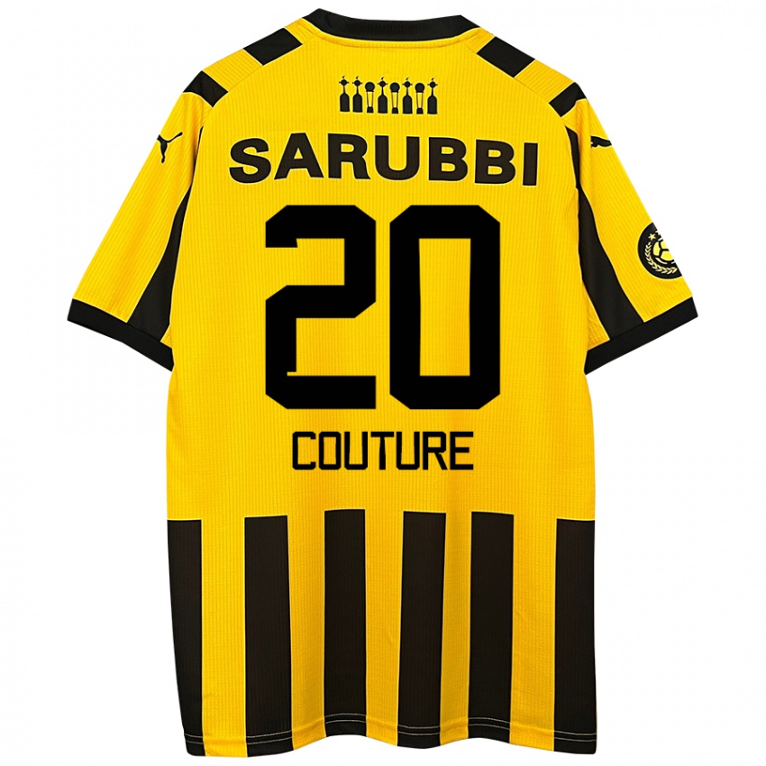 Gyermek Lorenzo Couture #20 Sárga Fekete Hazai Jersey 2024/25 Mez Póló Ing