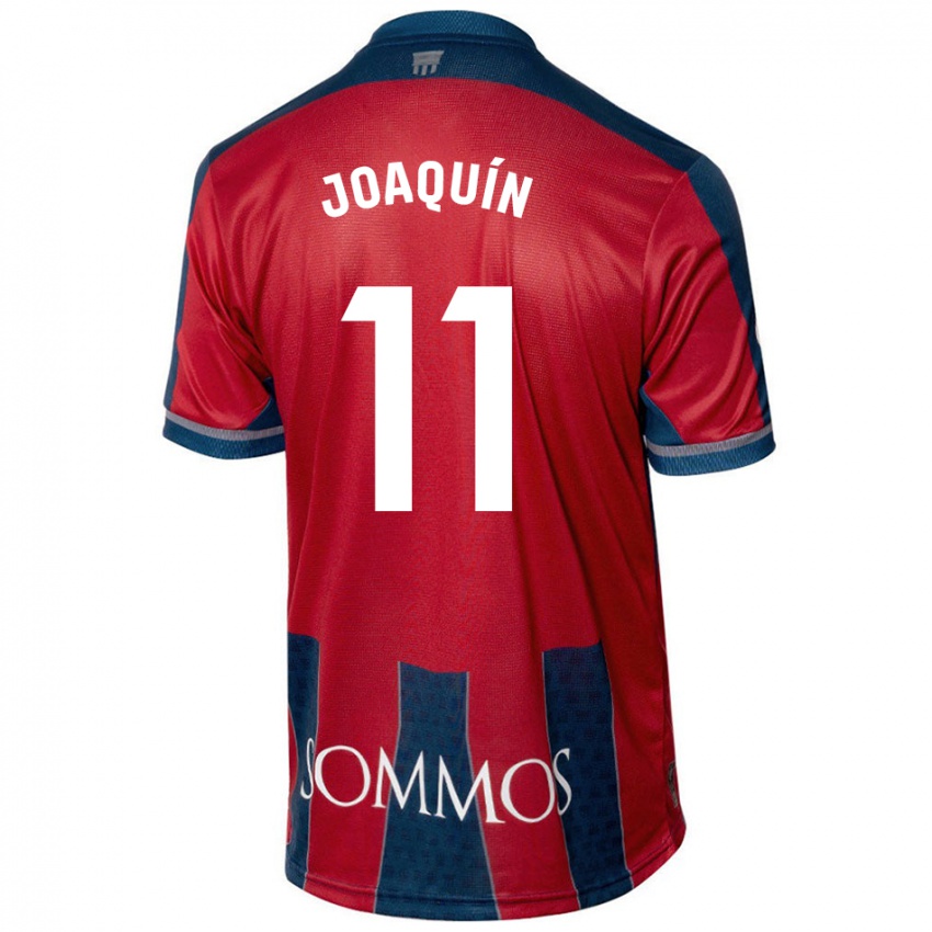 Gyermek Joaquin Munoz #11 Piros Kék Hazai Jersey 2024/25 Mez Póló Ing