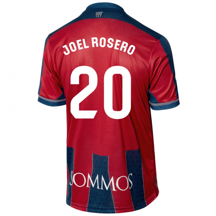 Gyermek Alexis Joel Rosero #20 Piros Kék Hazai Jersey 2024/25 Mez Póló Ing