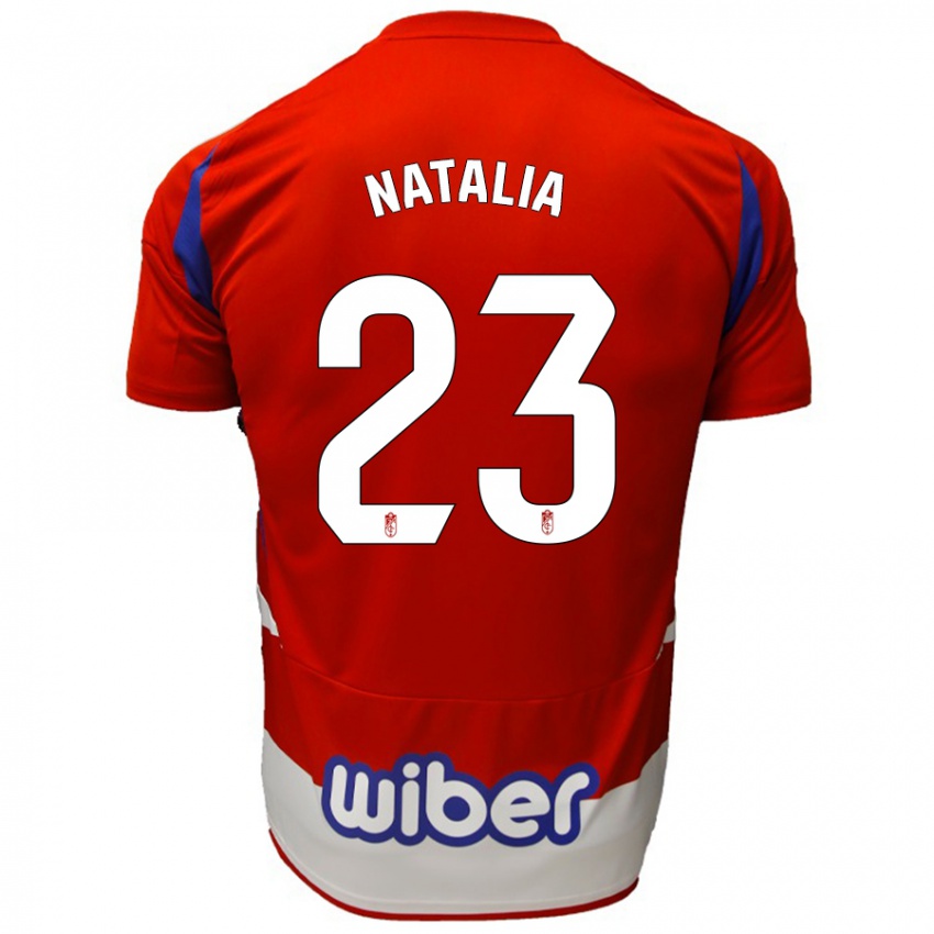 Gyermek Natalia #23 Piros Fehér Kék Hazai Jersey 2024/25 Mez Póló Ing