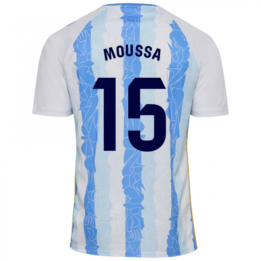 Gyermek Moussa Diarra #15 Fehér Kék Hazai Jersey 2024/25 Mez Póló Ing