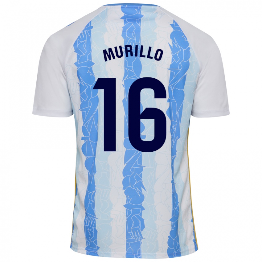 Gyermek Diego Murillo #16 Fehér Kék Hazai Jersey 2024/25 Mez Póló Ing