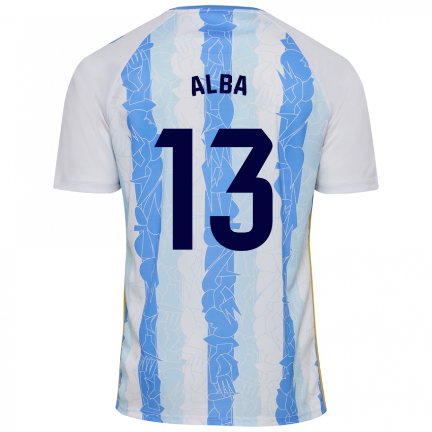 Gyermek Alba #13 Fehér Kék Hazai Jersey 2024/25 Mez Póló Ing