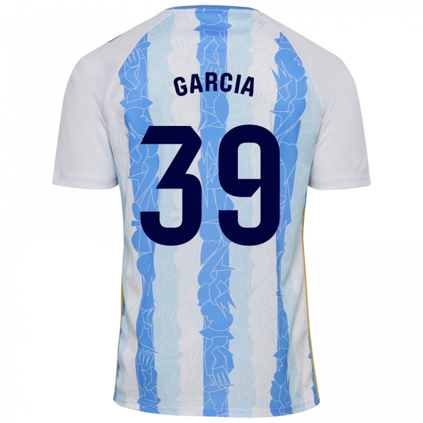 Gyermek Claudia García #39 Fehér Kék Hazai Jersey 2024/25 Mez Póló Ing