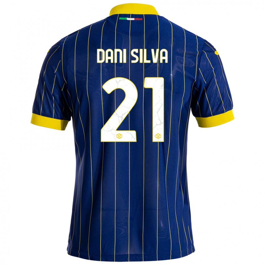 Gyermek Dani Silva #21 Kék Sárga Hazai Jersey 2024/25 Mez Póló Ing