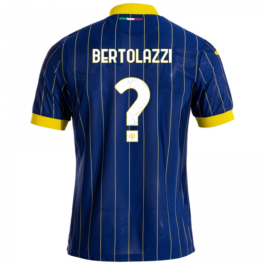 Gyermek Giovanni Bertolazzi #0 Kék Sárga Hazai Jersey 2024/25 Mez Póló Ing