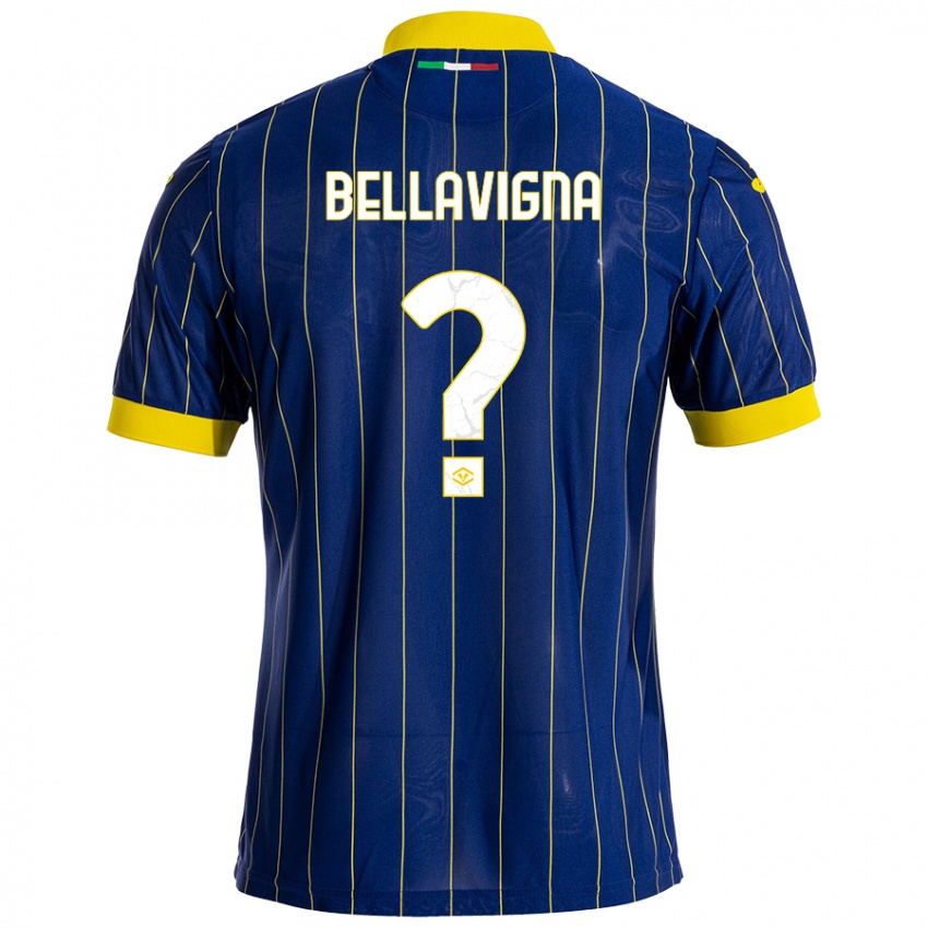 Gyermek Marco Bellavigna #0 Kék Sárga Hazai Jersey 2024/25 Mez Póló Ing