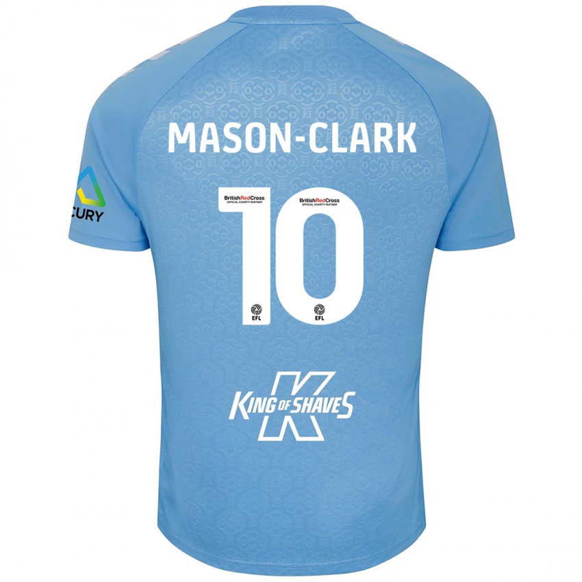 Gyermek Ephron Mason-Clark #10 Kék Fehér Hazai Jersey 2024/25 Mez Póló Ing