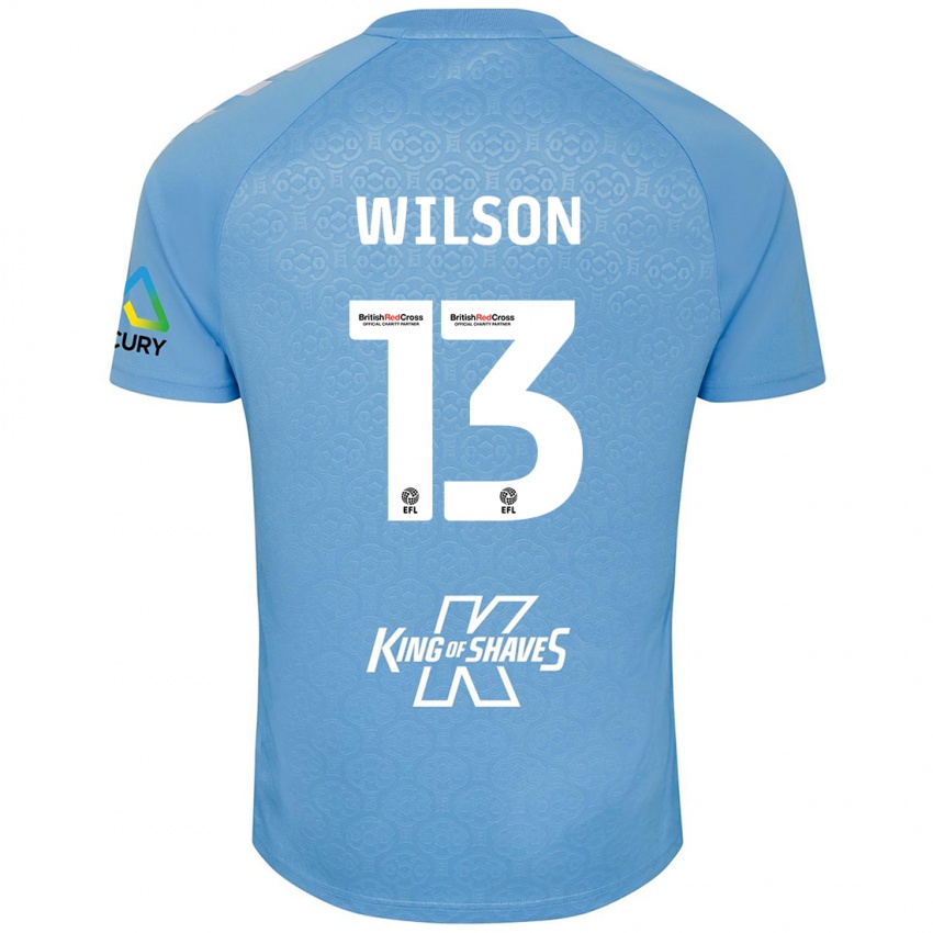 Gyermek Ben Wilson #13 Kék Fehér Hazai Jersey 2024/25 Mez Póló Ing