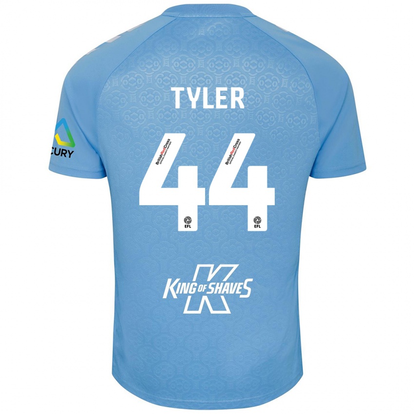 Gyermek Cian Tyler #44 Kék Fehér Hazai Jersey 2024/25 Mez Póló Ing