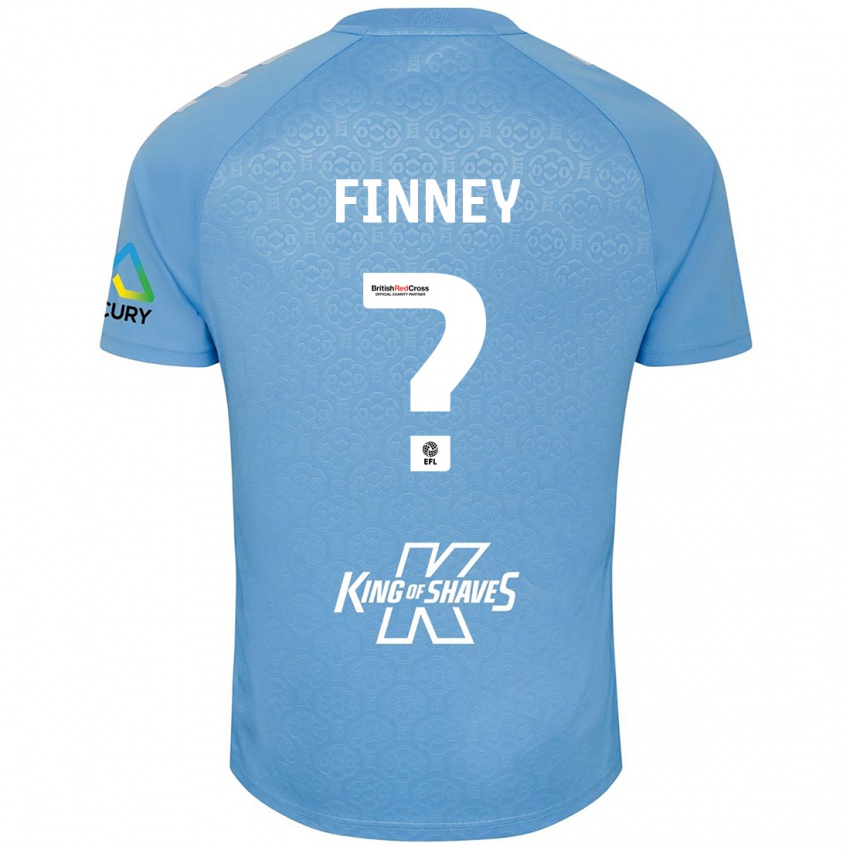 Gyermek Charlie Finney #0 Kék Fehér Hazai Jersey 2024/25 Mez Póló Ing