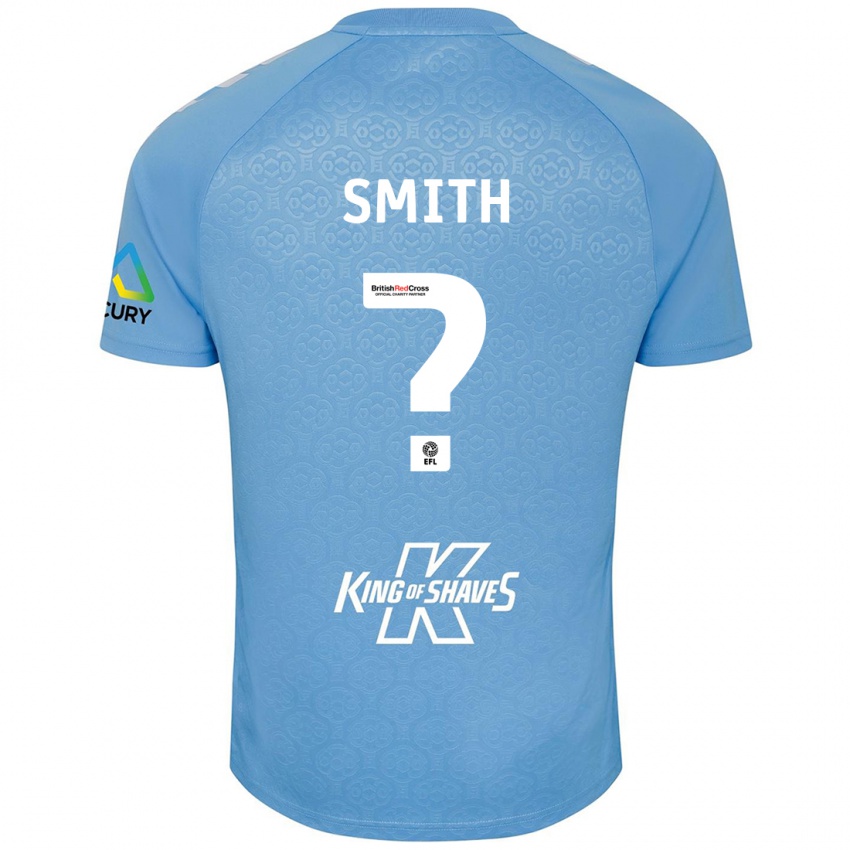 Gyermek Jayden Smith #0 Kék Fehér Hazai Jersey 2024/25 Mez Póló Ing