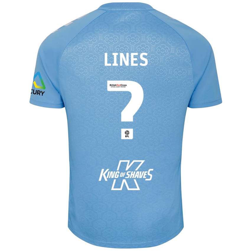 Gyermek Luis Lines #0 Kék Fehér Hazai Jersey 2024/25 Mez Póló Ing