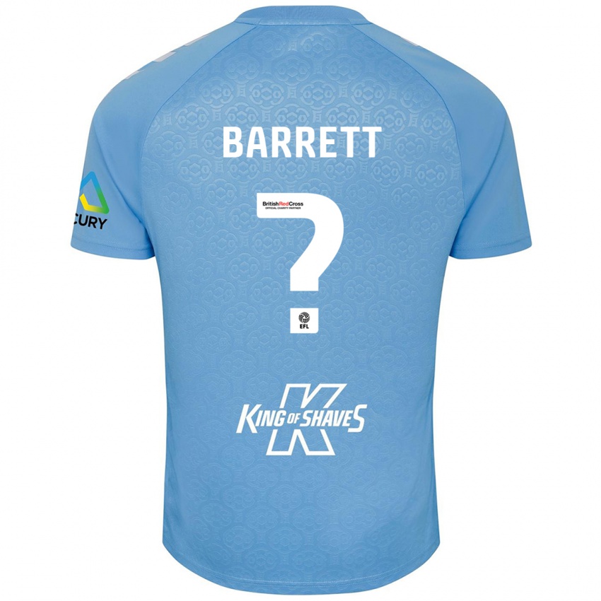 Gyermek Marlow Barrett #0 Kék Fehér Hazai Jersey 2024/25 Mez Póló Ing