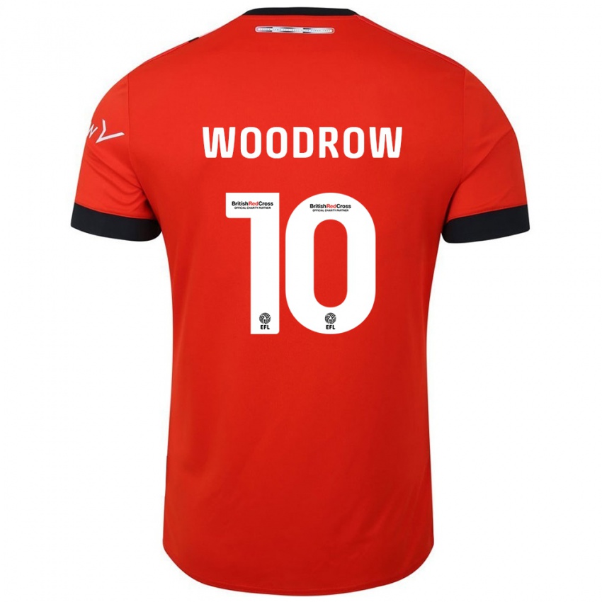 Gyermek Cauley Woodrow #10 Narancssárga Fekete Hazai Jersey 2024/25 Mez Póló Ing