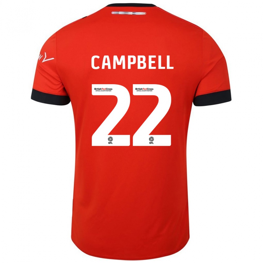 Gyermek Allan Campbell #22 Narancssárga Fekete Hazai Jersey 2024/25 Mez Póló Ing