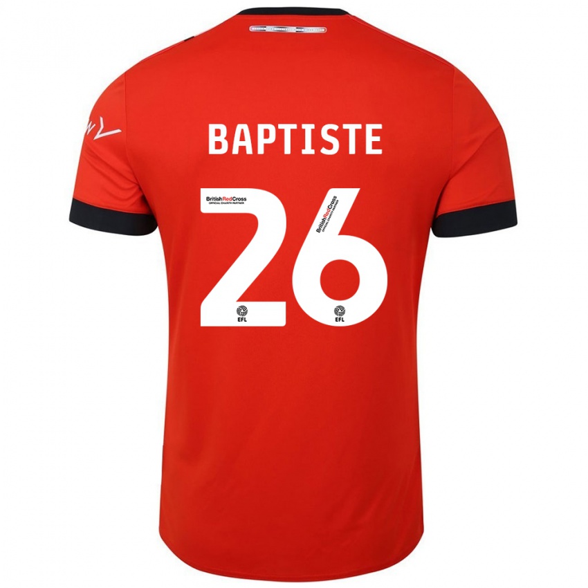 Gyermek Shandon Baptiste #26 Narancssárga Fekete Hazai Jersey 2024/25 Mez Póló Ing