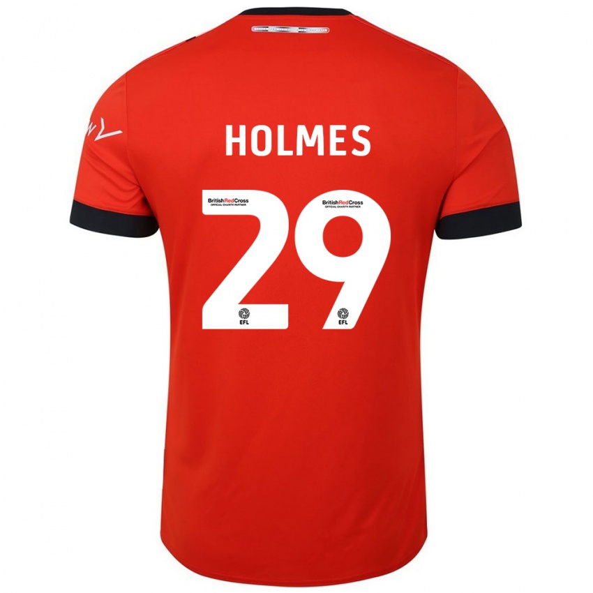 Gyermek Tom Holmes #29 Narancssárga Fekete Hazai Jersey 2024/25 Mez Póló Ing