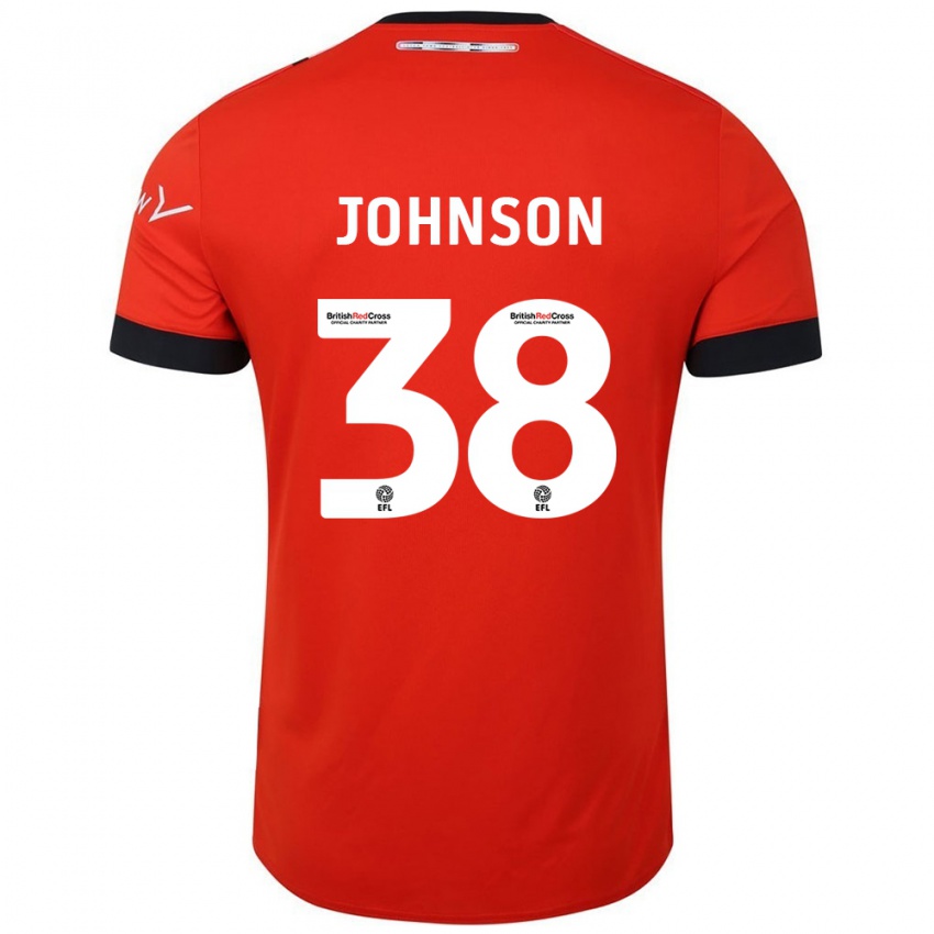 Gyermek Joe Johnson #38 Narancssárga Fekete Hazai Jersey 2024/25 Mez Póló Ing