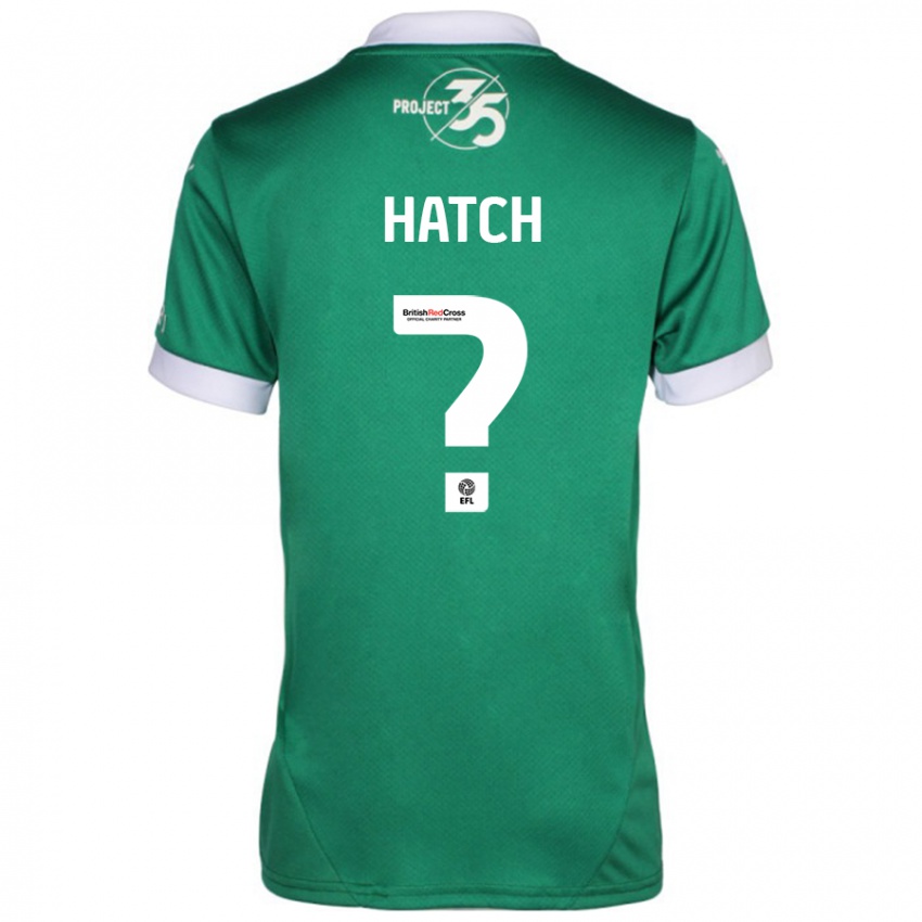 Gyermek Joseph Hatch #0 Zöld Fehér Hazai Jersey 2024/25 Mez Póló Ing