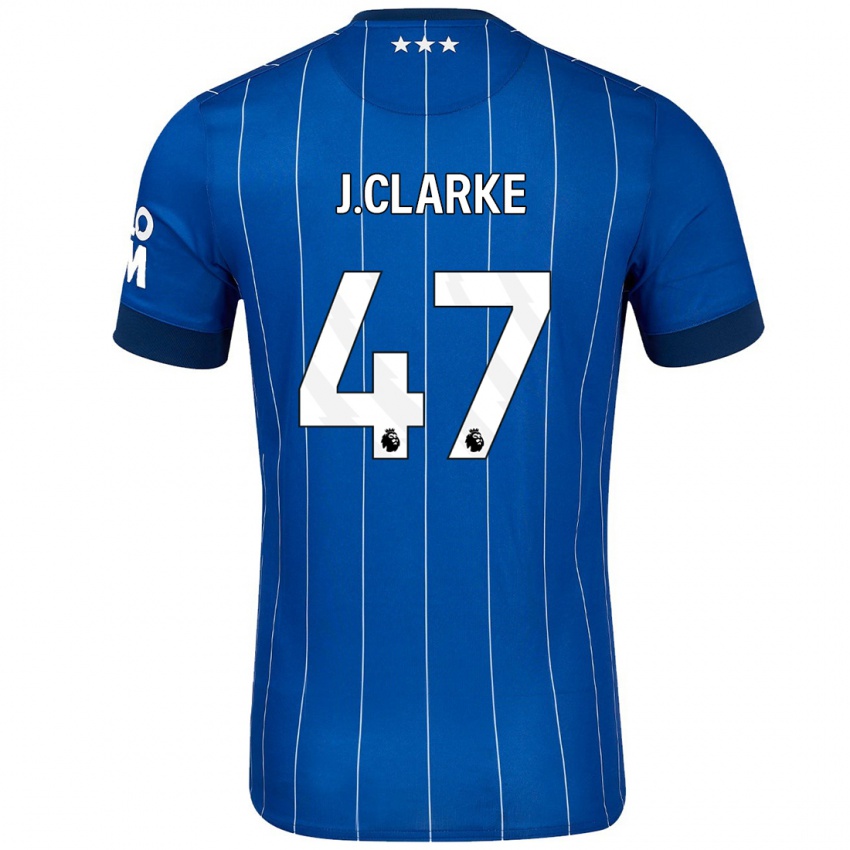 Gyermek Jack Clarke #47 Sötétkék Hazai Jersey 2024/25 Mez Póló Ing