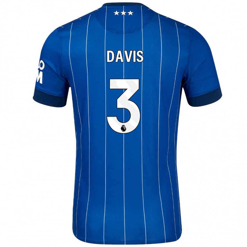 Gyermek Leif Davis #3 Sötétkék Hazai Jersey 2024/25 Mez Póló Ing