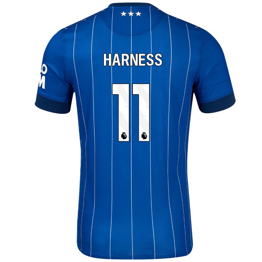 Gyermek Marcus Harness #11 Sötétkék Hazai Jersey 2024/25 Mez Póló Ing