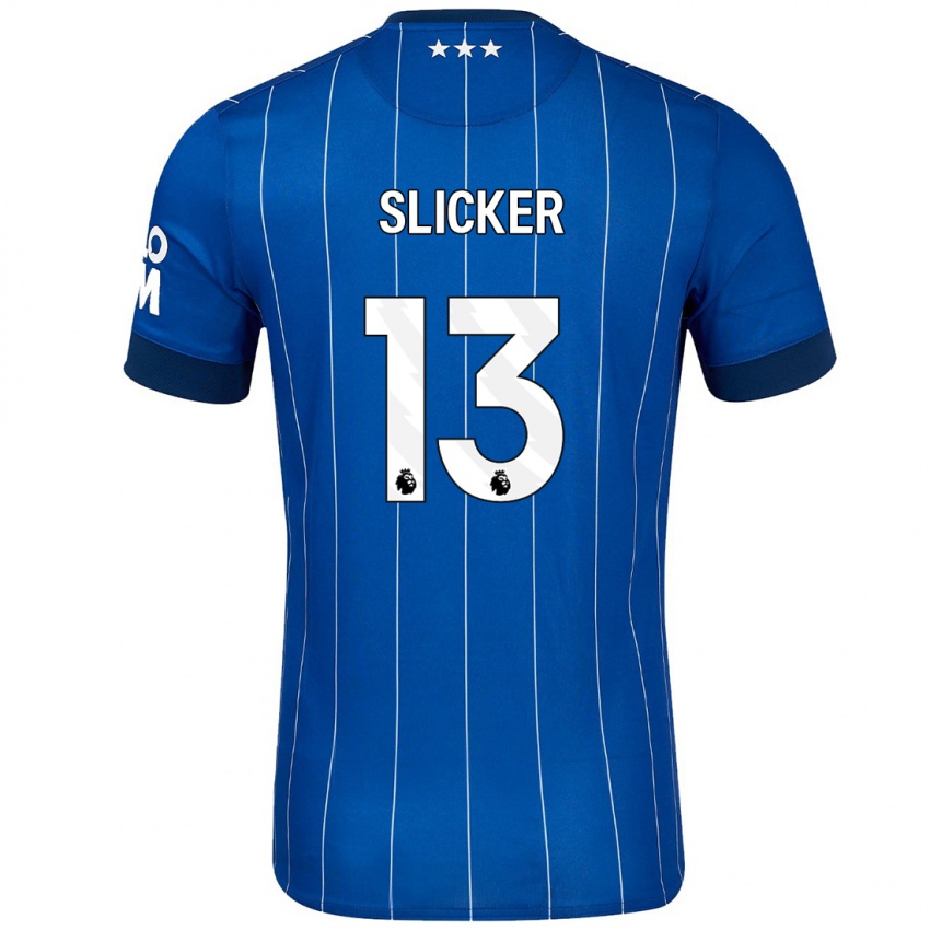 Gyermek Cieran Slicker #13 Sötétkék Hazai Jersey 2024/25 Mez Póló Ing