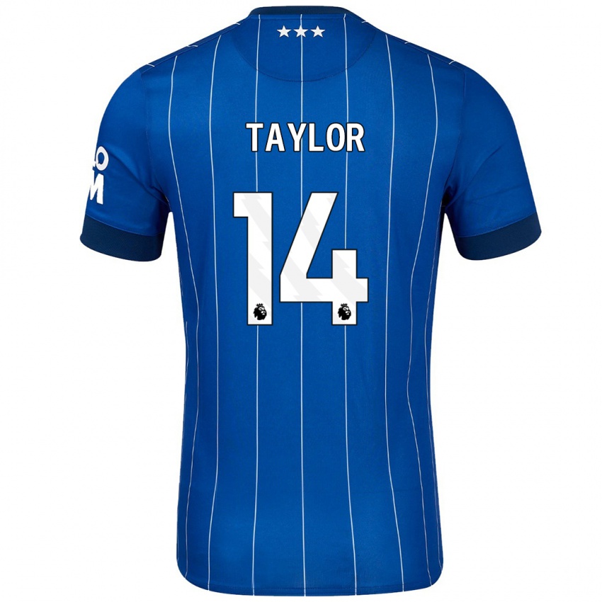 Gyermek Jack Taylor #14 Sötétkék Hazai Jersey 2024/25 Mez Póló Ing