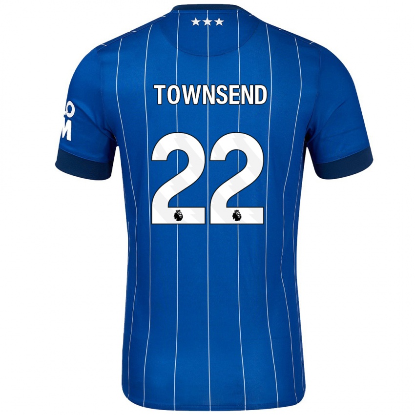 Gyermek Conor Townsend #22 Sötétkék Hazai Jersey 2024/25 Mez Póló Ing