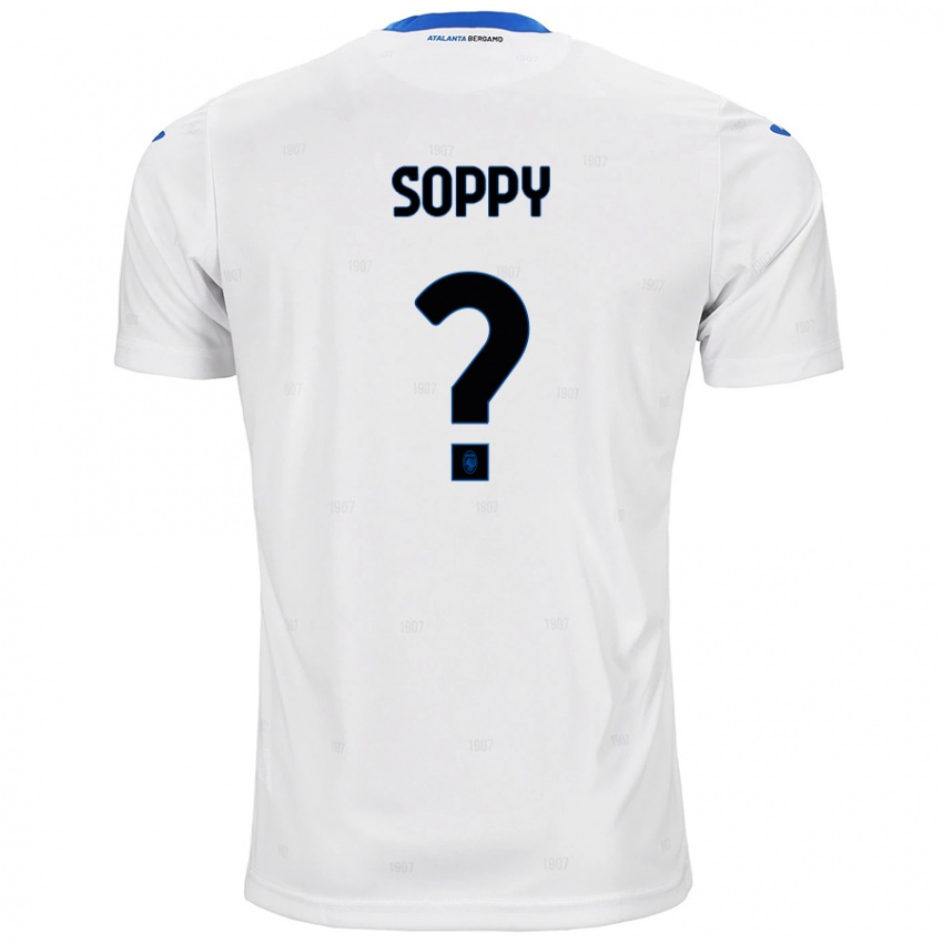 Gyermek Brandon Soppy #0 Fehér Idegenbeli Jersey 2024/25 Mez Póló Ing