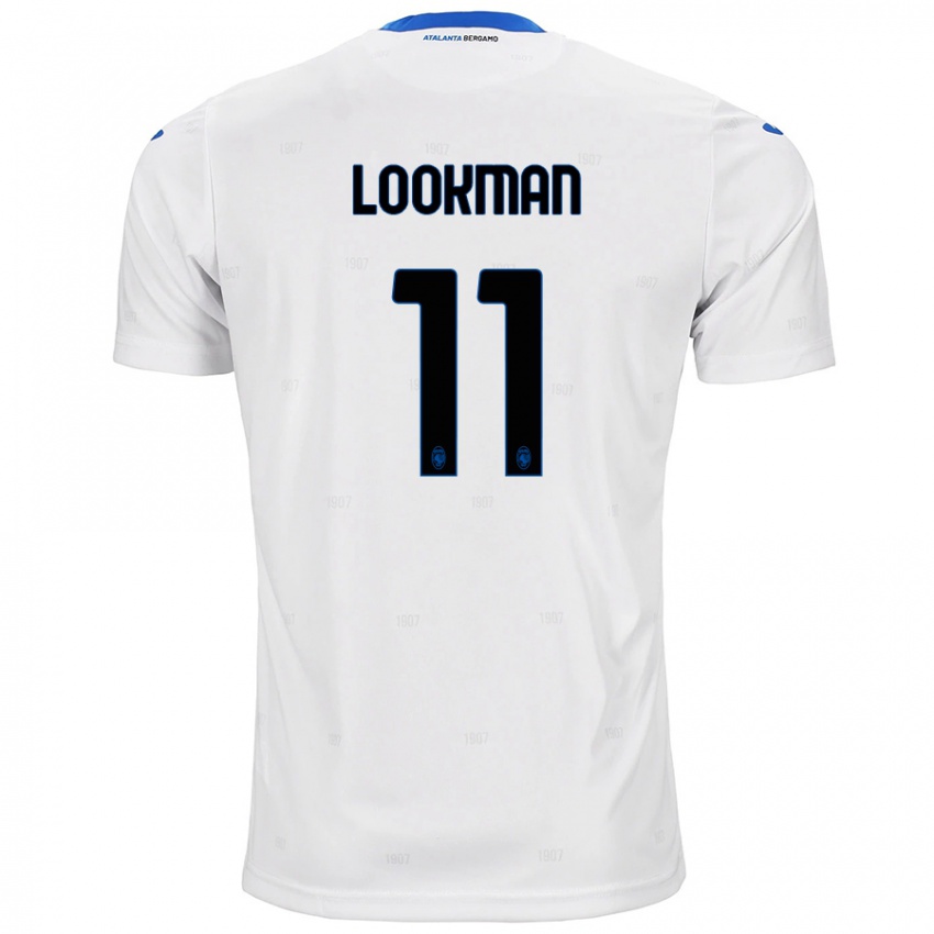 Gyermek Ademola Lookman #11 Fehér Idegenbeli Jersey 2024/25 Mez Póló Ing