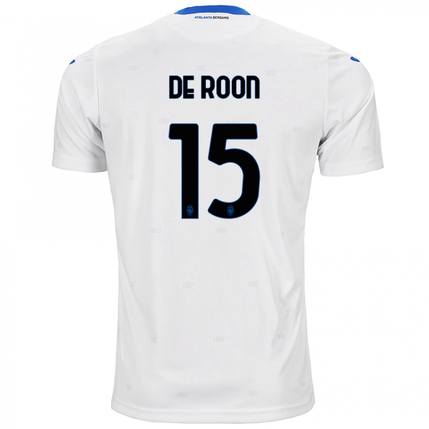 Gyermek Marten De Roon #15 Fehér Idegenbeli Jersey 2024/25 Mez Póló Ing