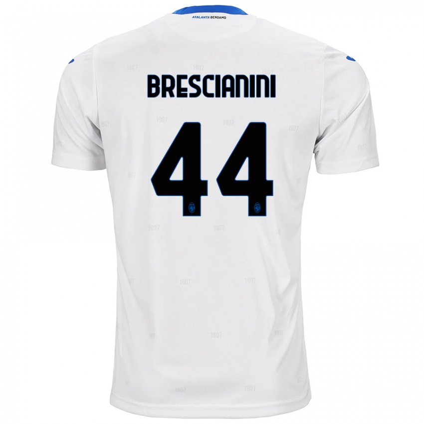 Gyermek Marco Brescianini #44 Fehér Idegenbeli Jersey 2024/25 Mez Póló Ing