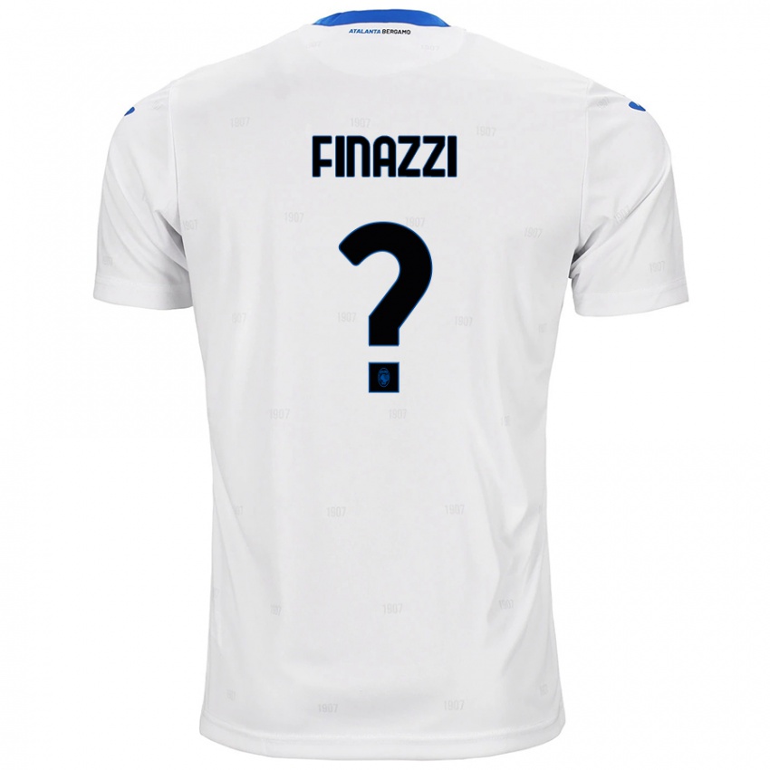 Gyermek Riccardo Finazzi #0 Fehér Idegenbeli Jersey 2024/25 Mez Póló Ing