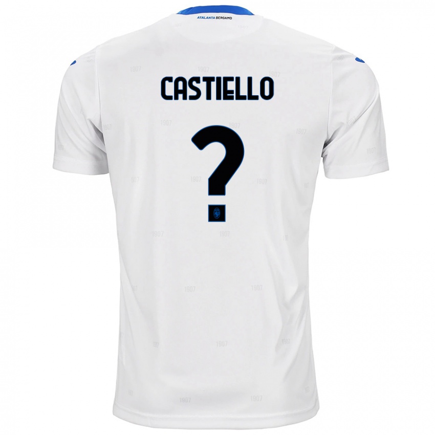 Gyermek Alex Castiello #0 Fehér Idegenbeli Jersey 2024/25 Mez Póló Ing