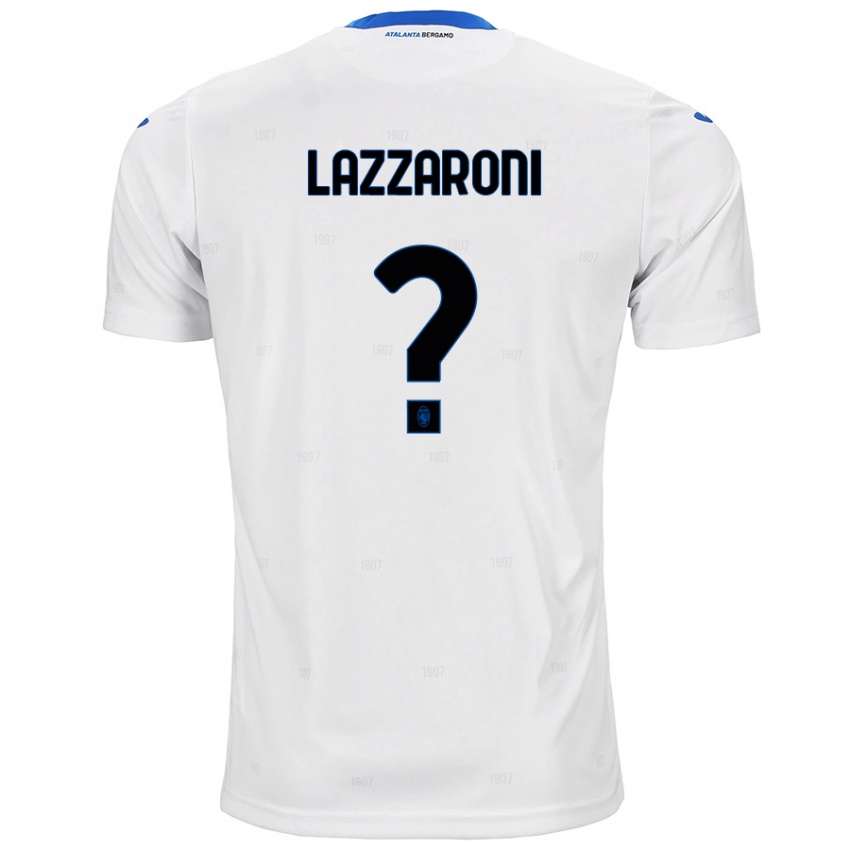 Gyermek Andrea Lazzaroni #0 Fehér Idegenbeli Jersey 2024/25 Mez Póló Ing